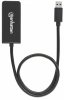 Kabel adapter Manhattan Super Speed USB 3.0 na HDMI M/F 1080p, czarny